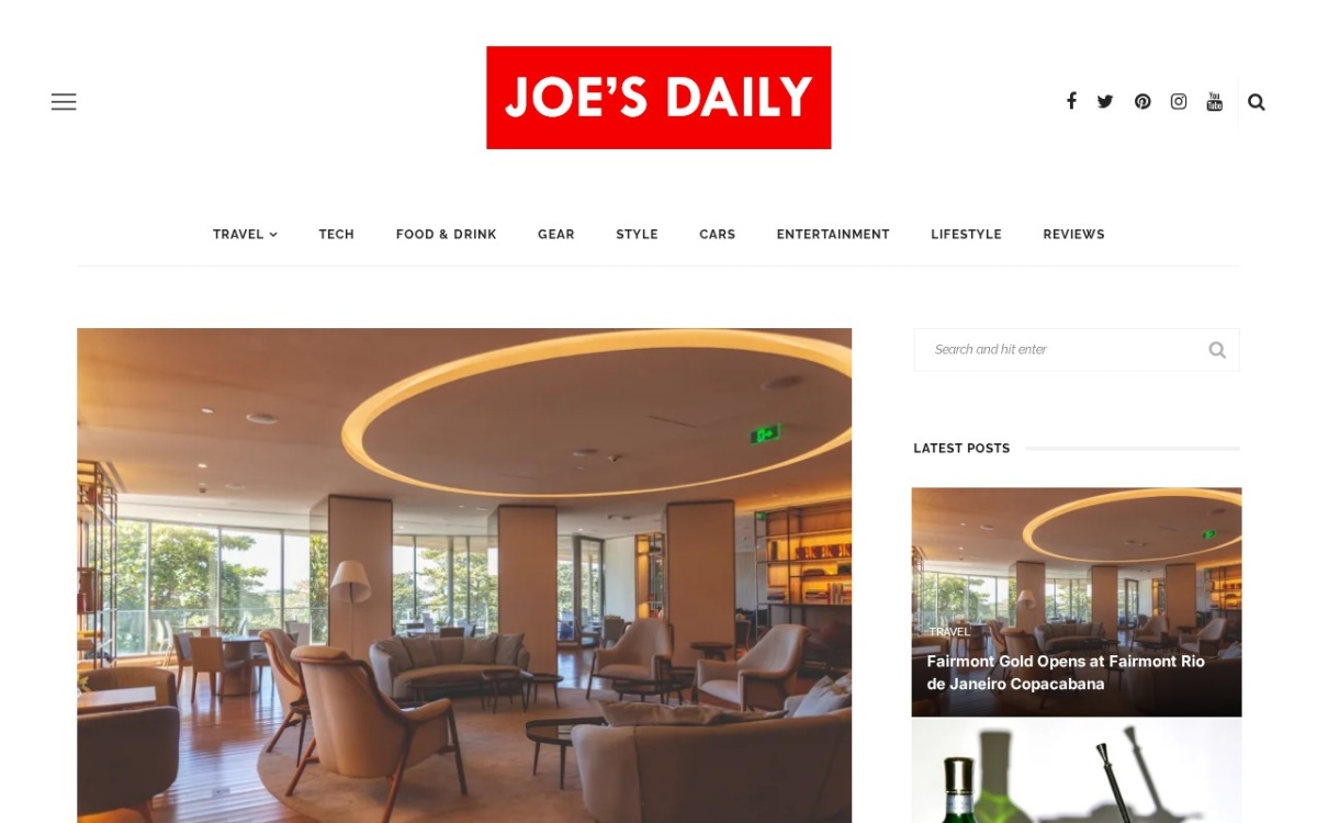 Joe's Daily — Men's Lifestyle & Travel Blog
