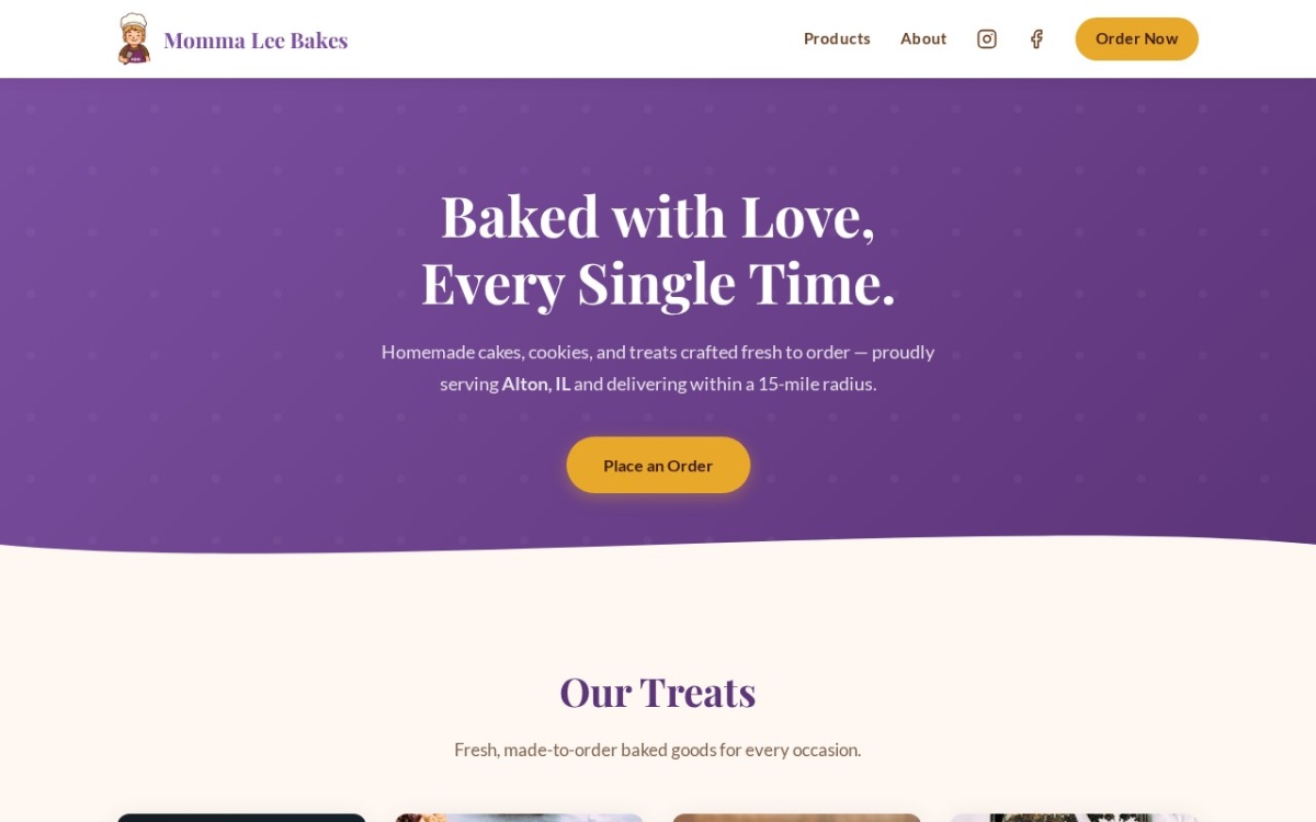 Momma Lee Bakes — Baking & Custom Orders